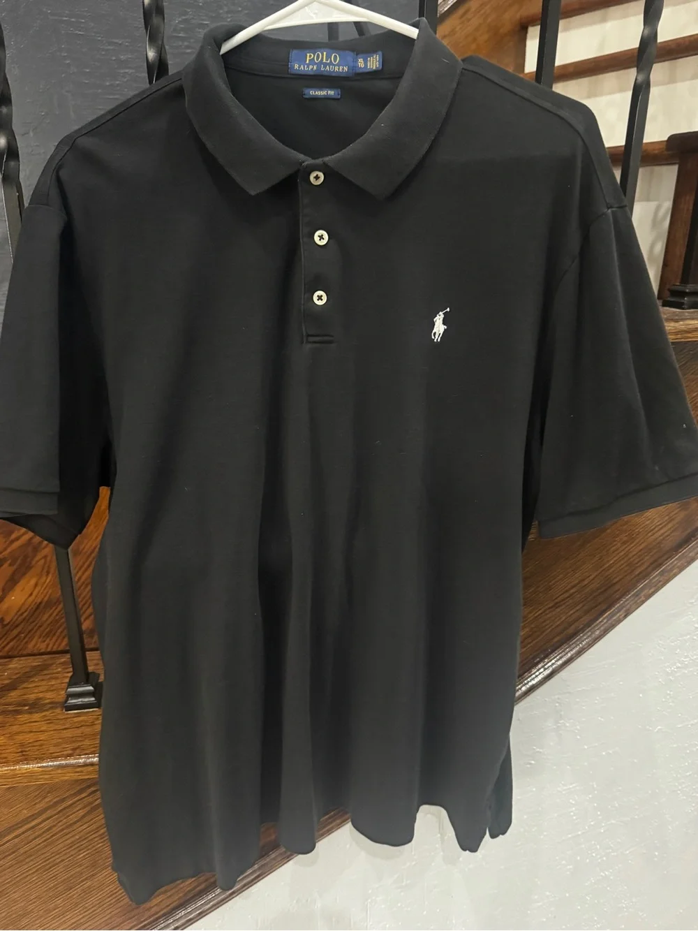 XL Polo by Ralph Lauren Men’s Black Classic Pique Polo Shirt